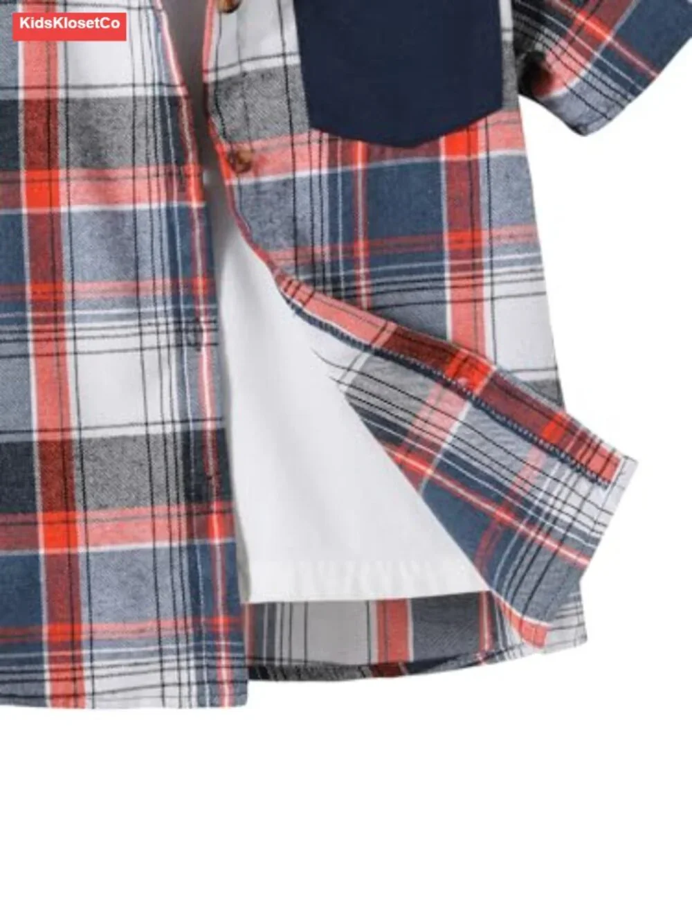 Boys Plaid Hooded Button Shirt & Jogger Pants Set Spring Summer